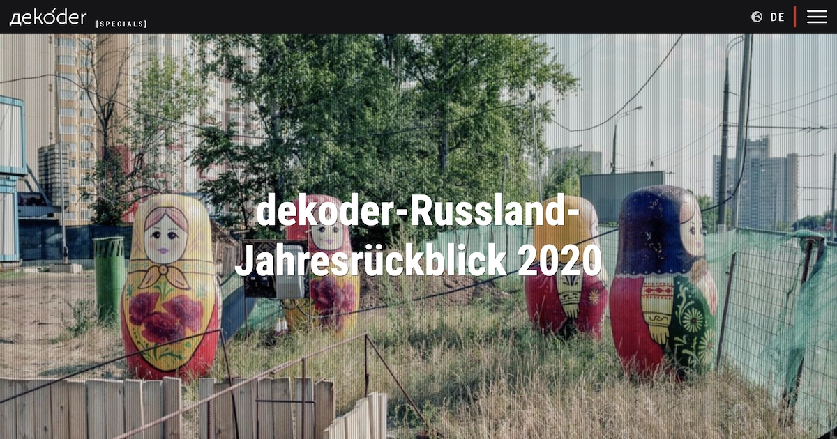 Jahresrückblick 2020 | dekoder Specials